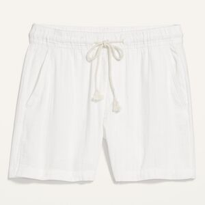 Old Navy White Pull On Cotton Shorts 3X